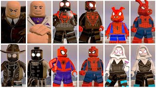 SpiderMan Into The SpiderVerse Characters vs LMSH2 SideBySide Comparison [upl. by Haimerej]