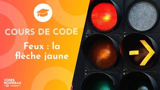 Cours Code  Permis de Conduire  feux flèche jaune [upl. by Katherina]