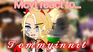 Mcyt react to tommyinnit  ft timedeo part 2 read description [upl. by Mikes]