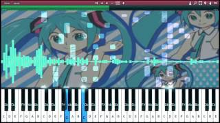 Hatsune Miku PoPiPo MIDI Piano Tutorial Extended [upl. by Mchale]