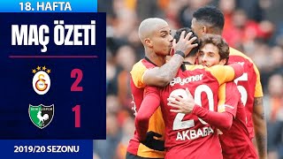 ÖZET Galatasaray 21 Denizlispor  18 Hafta  201920 [upl. by Acinorev]