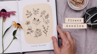 Flower Doodles for When You’re Bored and Don’t Know What to Draw [upl. by Eeliab166]