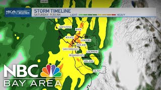 Bay Area Forecast Storm brings rain colder temps and big Sierra snow [upl. by Akimaj]