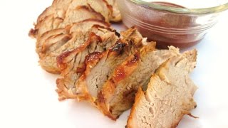 Barbecue Pork Medallion  Marinated and Oven Baked Pork Tenderloin  PoorMansGourmet [upl. by Elonore663]