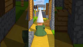 Villager Gnome  Minecraft Animation short shorts gnomes minecraft minecraftmemes animation [upl. by Fidelia714]