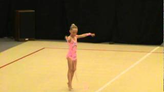 9 year old Michelle Rhythmic Gymnastics Level 7 Rope at 2011 Regionals [upl. by Sale]