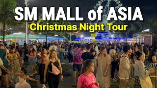 SM MALL of ASIA  Christmas Walking Tour  Night Walk at MOA Skygarden amp SM by the BAY  PHILIPPINES [upl. by Heins]