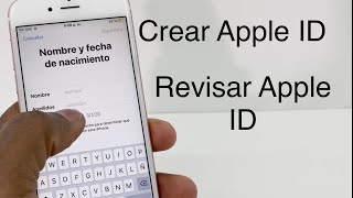 Crear Cuenta de iCloud iPhone y Revisar cuenta de Apple ID App Store [upl. by Barnabas]