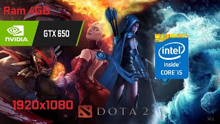 GTX 650  i5 750  Dota 2  1080p  Medium Settings [upl. by Gerge]