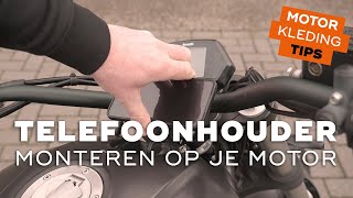 Hoe monteer je een telefoonhouder op je motor  Motorkledingtips [upl. by Ahrens]