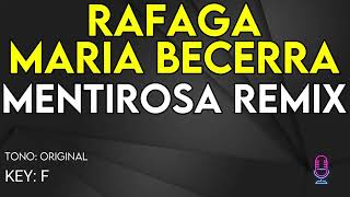 Maria Becerra amp Rafaga  Mentirosa  Karaoke Instrumental [upl. by Lang]