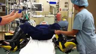 Demonstration of lithotomy position0312 [upl. by Alameda]