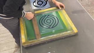 quotThe Processquot  How to screen print a 3 color1 location design [upl. by Dorina419]