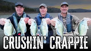 Crushing Keeper Crappie at Taylorsville Lake  Late Winter [upl. by Yhtamit248]