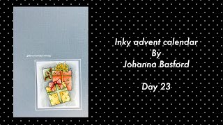 INKY ADVENT CALENDAR by Johanna Basford  day 23  prismacolor pencils [upl. by Eerual]