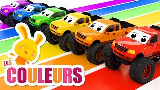 Couleurs et véhicules  Les Voitures  Monster truck  Comptines et chansons [upl. by Yentnuoc777]