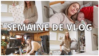 Semaine de vlog menu de la semaine sac de garderie et ménage du soussol  Carole Anne Bilodeau [upl. by Marlowe]