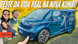 Usei a nova Kombi elétrica no dia a dia e vou mostrar se vale a pena VW ID Buzz [upl. by Ardnikat]