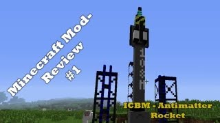 Let´s Test Antimatter Rocket ICBM Mod Minecraft [upl. by Nahtanhoj37]