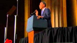 Raw Video Presidential Seal Falls During Speech [upl. by Bobker86]