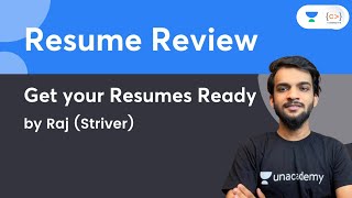 Resume Review By Striver  Get your Resumes Ready [upl. by Arok]