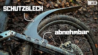 SCHNAUZE VOLL vom dreckigen Hintern 🤭  MUDHUGGER Schutzblech am EMountainbike bzw Fully [upl. by Terle]