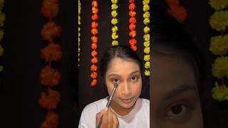 Durga Pujo special eye makeup tutorial ❤️✨ youtubeshorts makeup eyeshadow trending viralshort [upl. by Tolmann132]