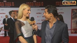 Gwyneth Paltrow Wows in Sexy SeeThru at Iron Man 3 Premiere [upl. by Wun]