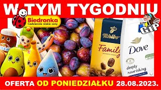 BIEDRONKA  Gazetka Promocyjna od Poniedziałku 28082023  W Tym Tygodniu [upl. by Ursas636]