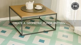 Farrow amp Ball  Create A Geometric Floor Pattern [upl. by Aisset50]