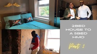 Transforming a 2 bed HMO to a 5 bed HMO Part 2 [upl. by Lemraj]