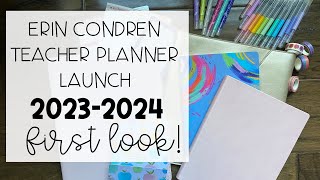 Erin Condren Inspire Softbound Teacher Lesson Planner 20232024 FIRST LOOK  EC TLP Preview [upl. by Finley]