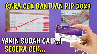 Pip 2023 Kapan Cair Cara Cek Bantuan Pip Sudah Cair Apa Belum [upl. by Ynabe466]