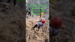 Zipline activity in Mukteshwar nainitallove thrillingrides travel nature tourism tour shorts [upl. by Nelsen10]