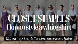 How to style a classic white button down shirt for multiple occasions styletips capsulewardrobe [upl. by Dara]