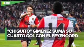 Santiago Giménez marca su cuarto gol con Feyenoord en triunfo ante Sparta Rotterdam [upl. by Solotsopa]