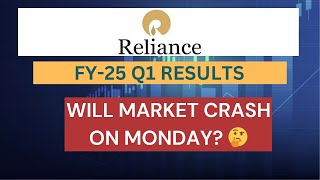 Why is Reliance falling  Reliance Industries Q1 Results 🎯  Reliance share news 🚀 [upl. by Troth]