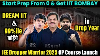 JEE 2025 Dropper  Best Strategy to Get IIT Bombay in Drop Year 🔥 eSaral Warrior Course Launch [upl. by Donnie18]