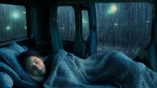 Camping Car Window Rain Sounds for Sleeping and Thunder Sounds to Sleep Fast [upl. by Mis644]