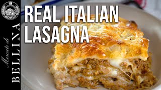 Real Italian Lasagna  Pork Beef Cheese Lasagna Recipe [upl. by Acinehs]