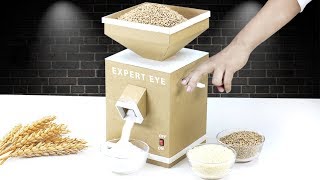 How To Make Grain Mill From Cardboard amp PVC  Wheat and rice Mill [upl. by Assiren]