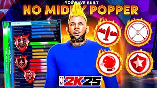 META NO MIDDY POPPER BUILD ON NBA 2K25 BEST 67 CENTER BUILD FOR PARK amp STAGE [upl. by Idner]