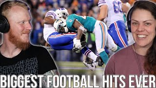 UK Guy Reacts to NFL BIGGEST HITS HERE COMES THE BOOM [upl. by Anerok]