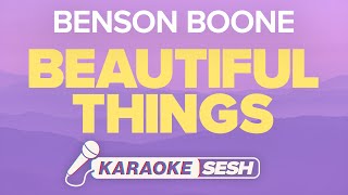 Benson Boone  Beautiful Things Karaoke [upl. by Shalne460]