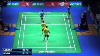 QF  MD  Ko SH  Shin BC vs Lee SM  Tsai CH  2014 All England Badminton Open [upl. by Nevuer]