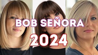 CORTES BOB CORTO SEÑORAS 2024 ✂️😱 ESTILOS BOB [upl. by Lang]