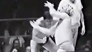 WWE WVR WGVGE GORGEOUS GEORGE VS LARRY MOQUIN 1950 FULLY REMASTERED 4K 60FPS [upl. by Yentnuoc748]