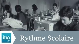 Enseignement ménager réforme des ryhtmes scolaires en 1970  Archive INA [upl. by Lainahtan]