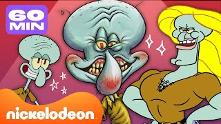 SpongeBob  60 MINUTEN mit den besten Momenten von Thaddäus  Nickelodeon Nederlands [upl. by Adala]