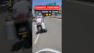 Aj toh Order pe order 💯🥳 shorts zomatopartner dipuzomatorider [upl. by Hilel874]